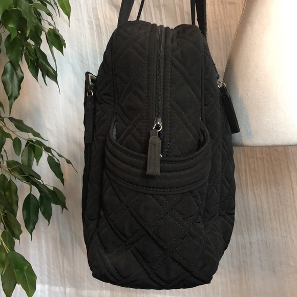 VERA BRADLEY Katalina SZ XL black yellow weave pattern diaper baby bag - Picture 2 of 16